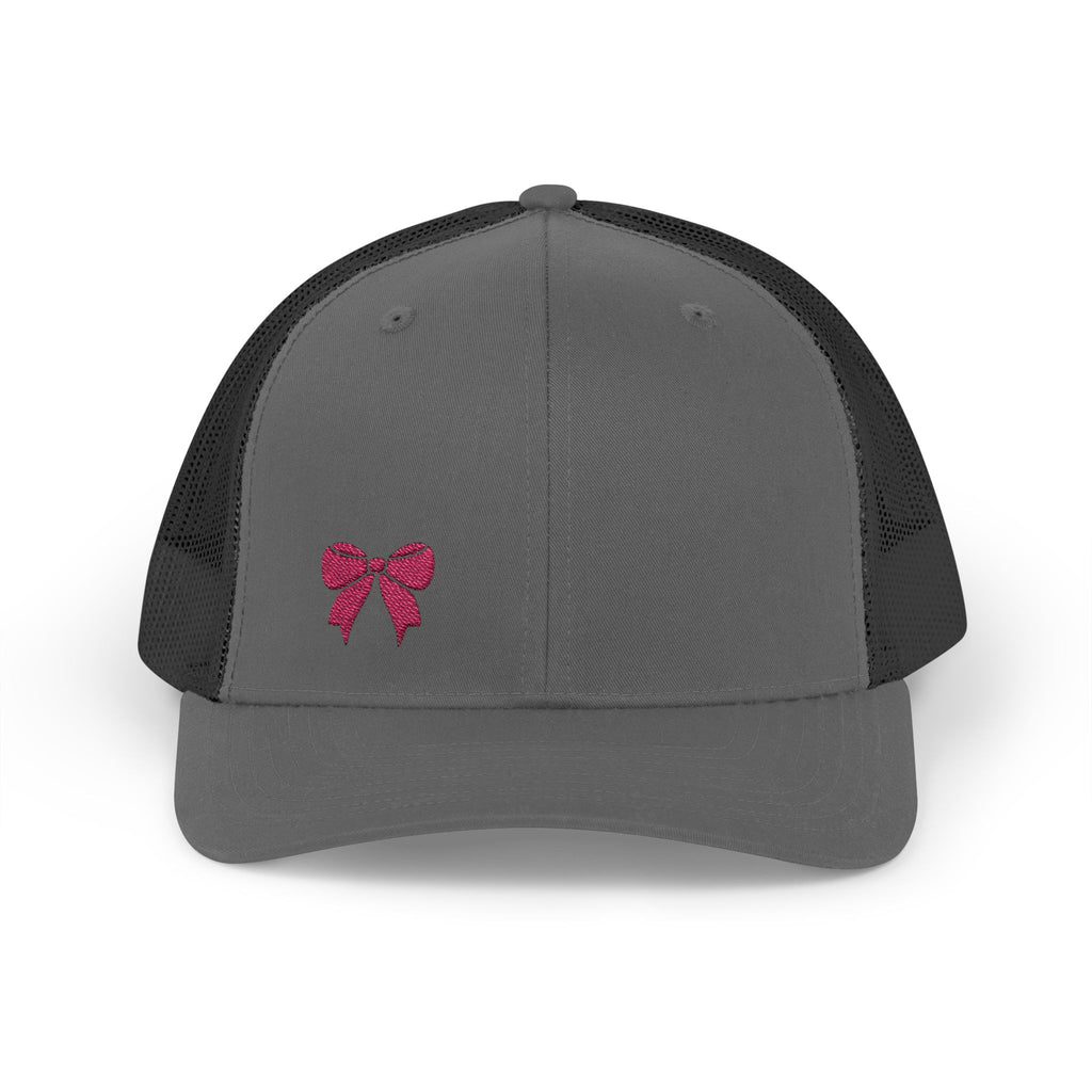 Pink Bow Snapback Trucker Cap