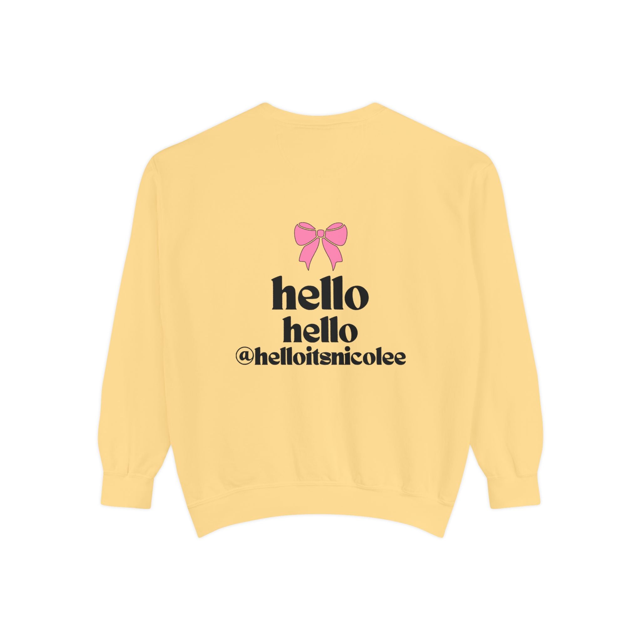 Hello Hello Bow crewneck