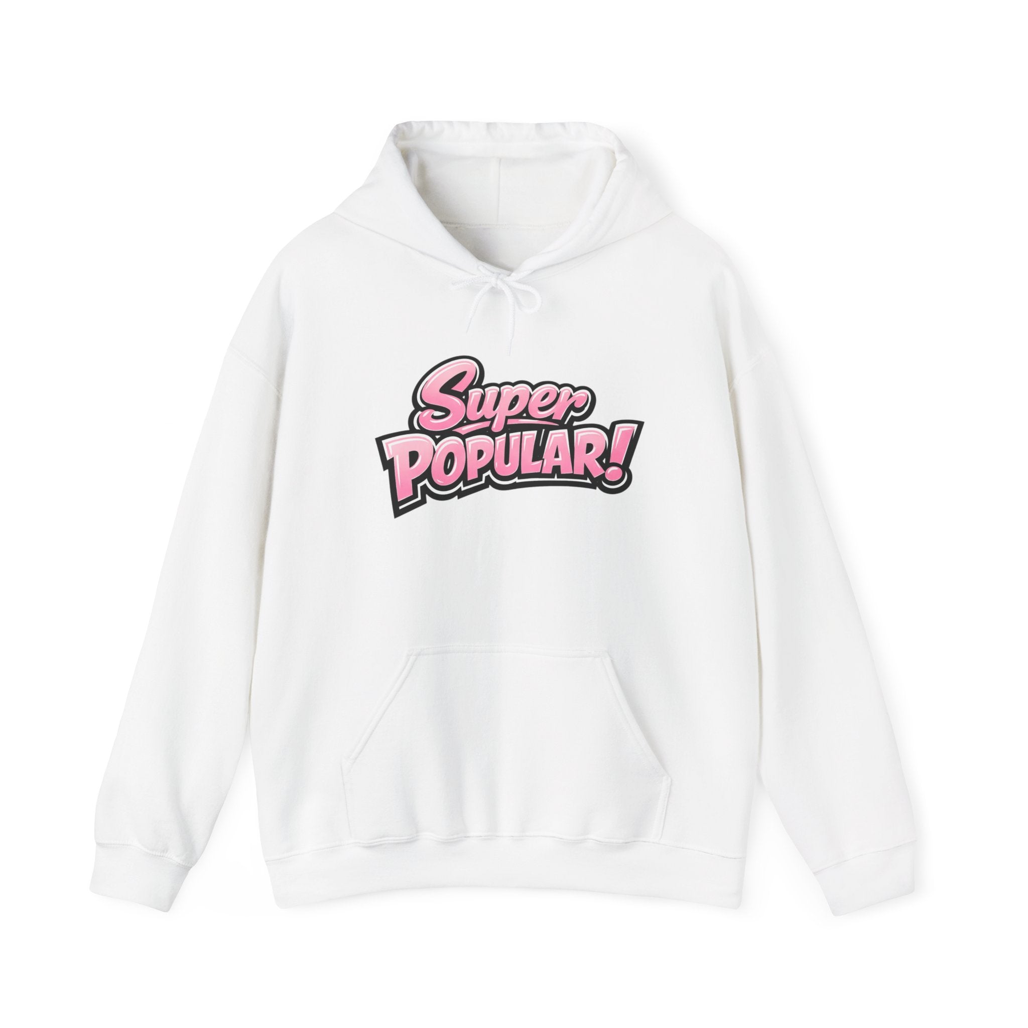Super Popular! Graphic Hoodie — "hello hello" Back Print, Cute Pink Bow Streetwear